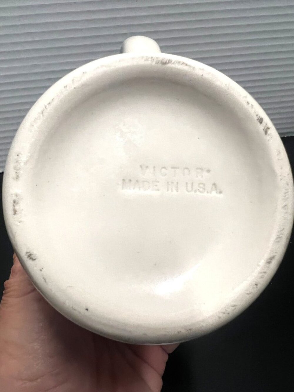 Vintage Victor White Heavy Restaurant / Diner Coffee Mug, MCM, USA made - Picture 5 of 11